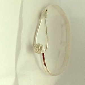 Beautiful Serling silver rose bracelet